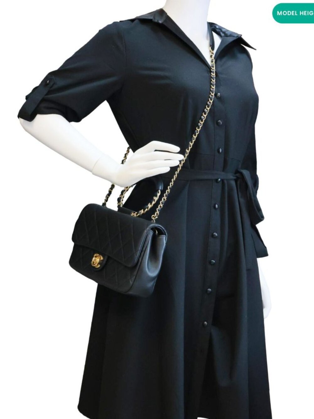 Chanel In The Loop Flap Medium Quilted Lambskin Leather Shoulder Bag Black - Picture 2 of 12